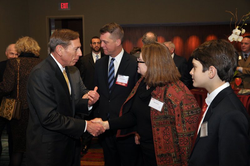 David Petraeus meeting James Smith's family