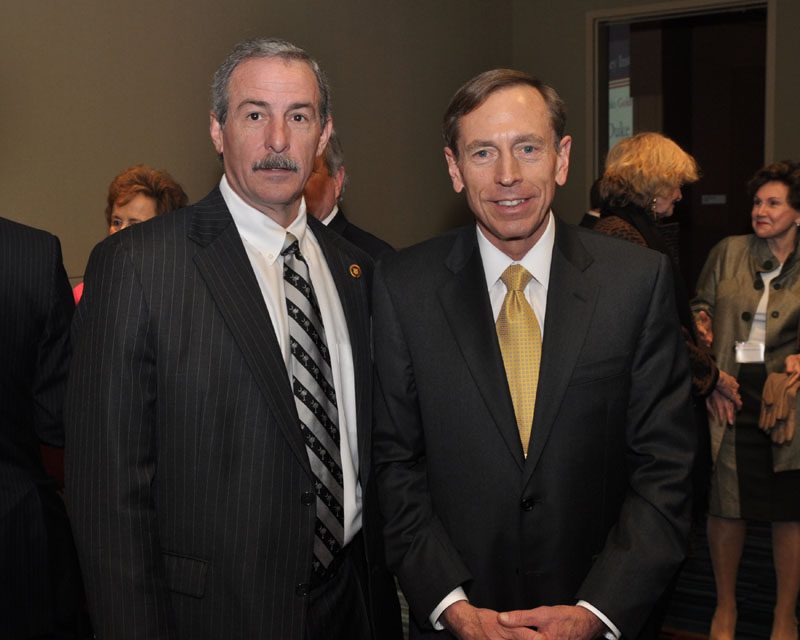 (l-r) Chief Mark Keel and David Petraeus