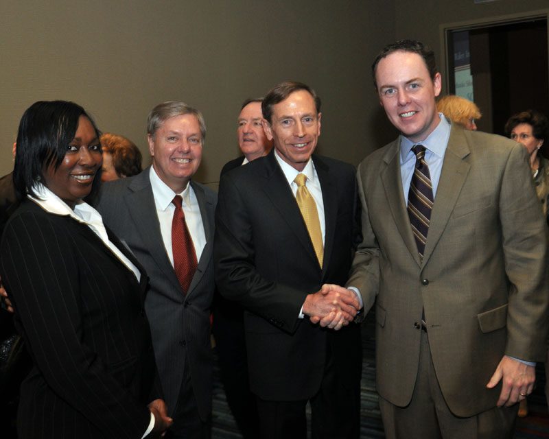 David Petraeus, Lindsey Graham and Lindsey Graham's staff