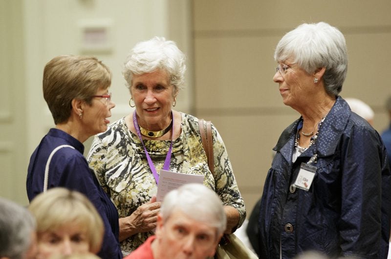Guests mingling prior to the event