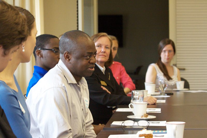 Professor Kolawole Olaiya, Department of English, speaking
