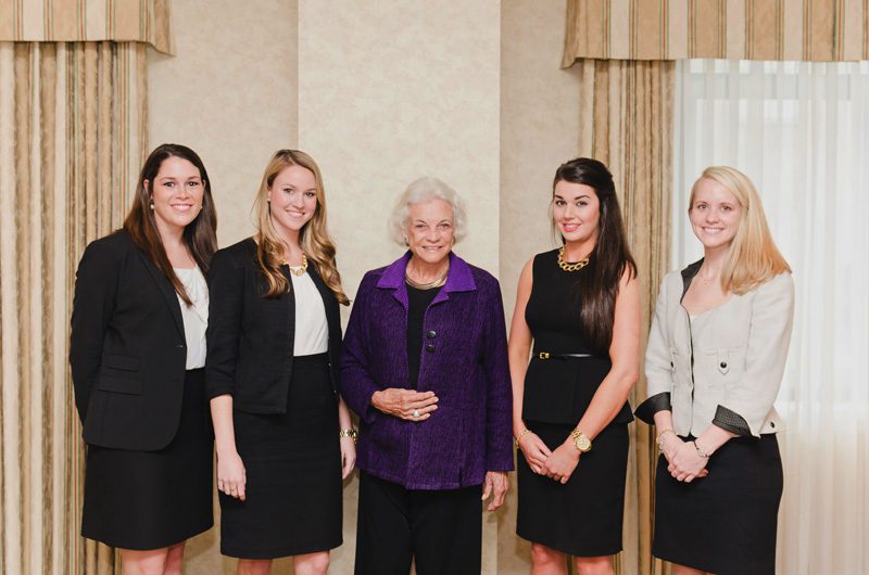 Law Review students with Justice Sandra Day O'Connor