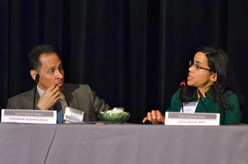 (l-r) Andrew Koppelman and Lisa Shaw Roy