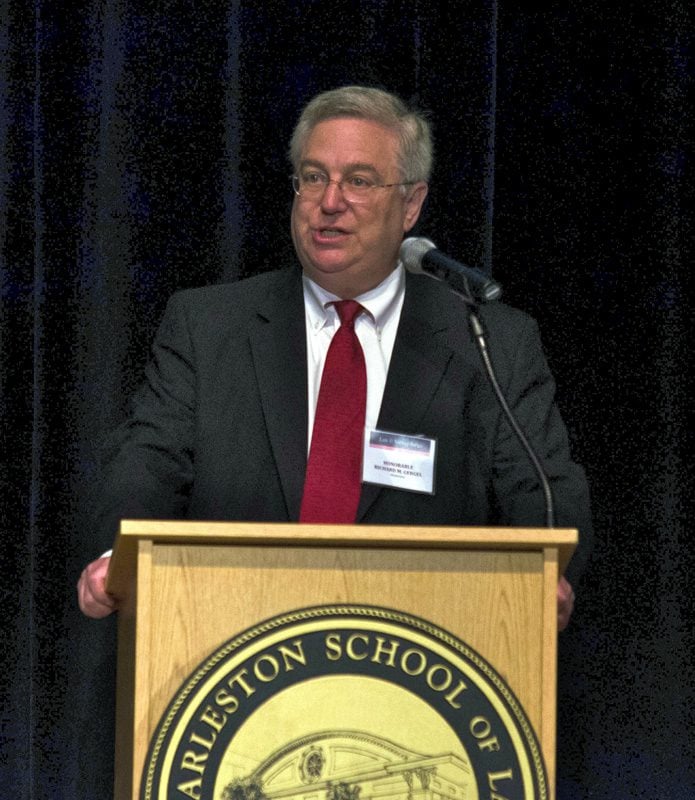 Hon. Richard Gergel moderating the 3rd panel on Funding Challenges: Minding the 
