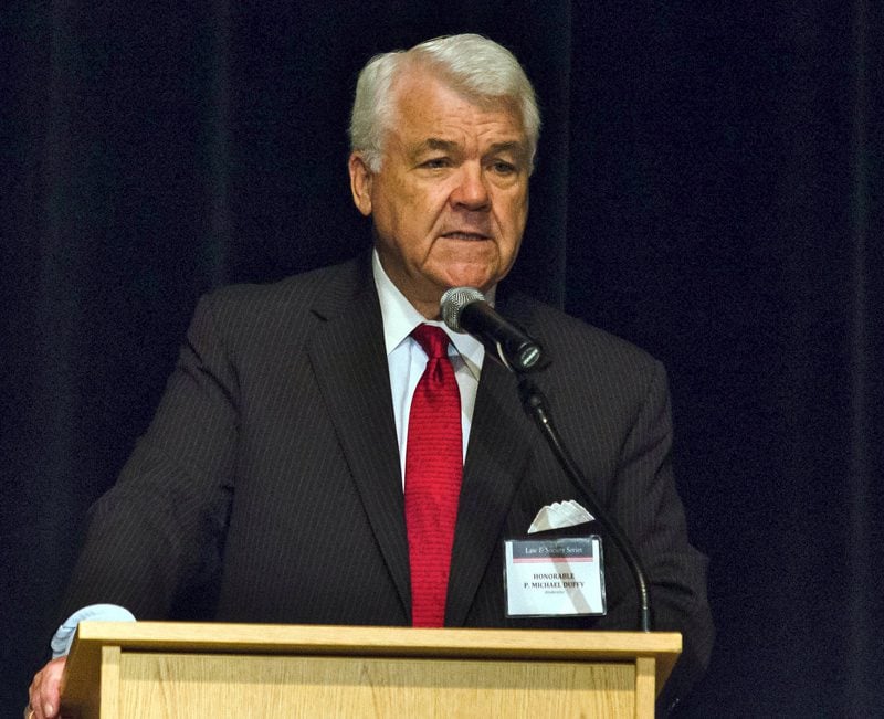 Hon. P. Michael Duffy, United States District Court for the District of South Carolina, moderating the final panel on The Endorsement Test as Candidate for the 