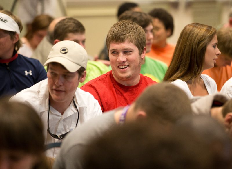 Many Furman students came to hear Ambassador Sander's address