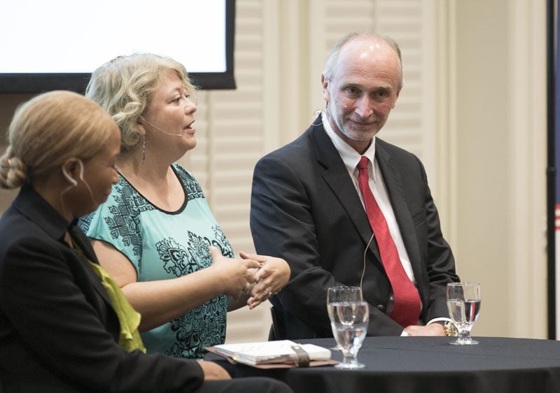 Shelli Quenga (center), Director of Programs, Palmetto Project