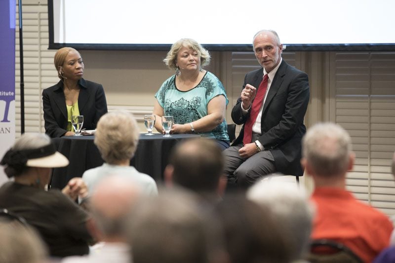 (l-r) Pamela Roshell, Shelli Quenga and Angelo Sinopoli
