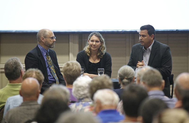 (l-r) George Khushf, Melanie Cozad and Mark Quinn