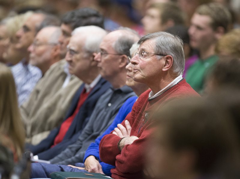 Many students, faculty members and community members attended