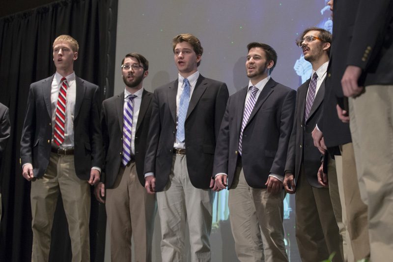 The Bell Tower Boys, Furman University, singing America the Beautiful