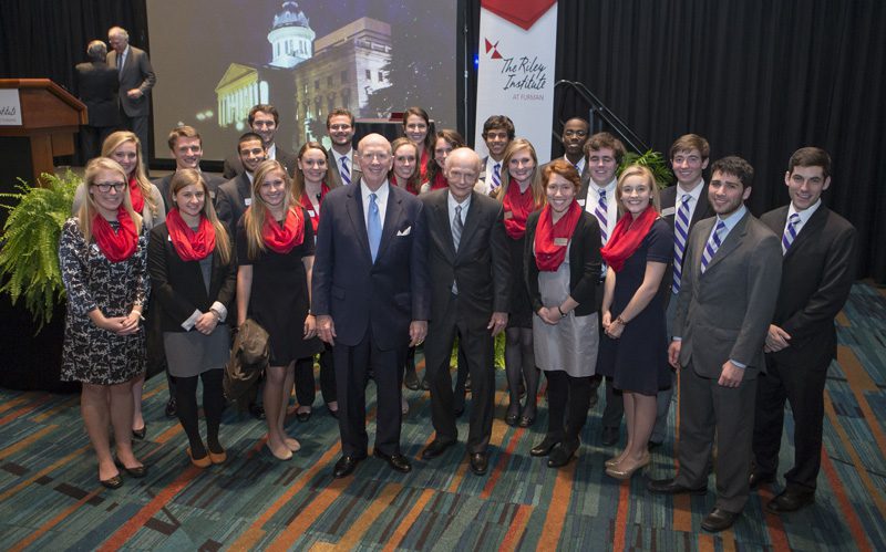 David Wilkins and Dick Riley with the Riley Institute Advance Team