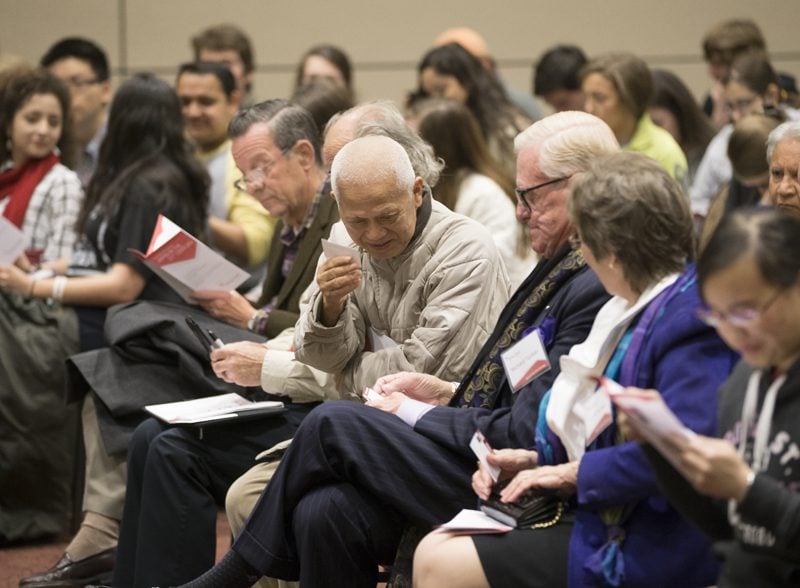 Community members, Furman students and faculty attended