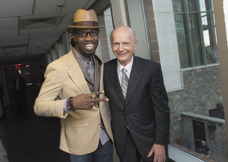Secretary Riley with Delvin Choice