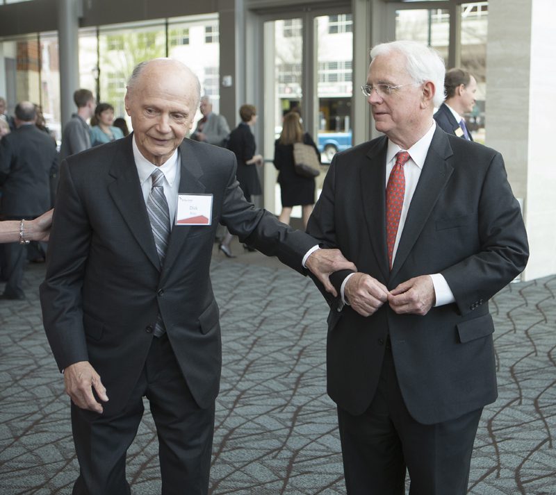 Secretary Riley with Gene Cochrane of The Duke Endowment