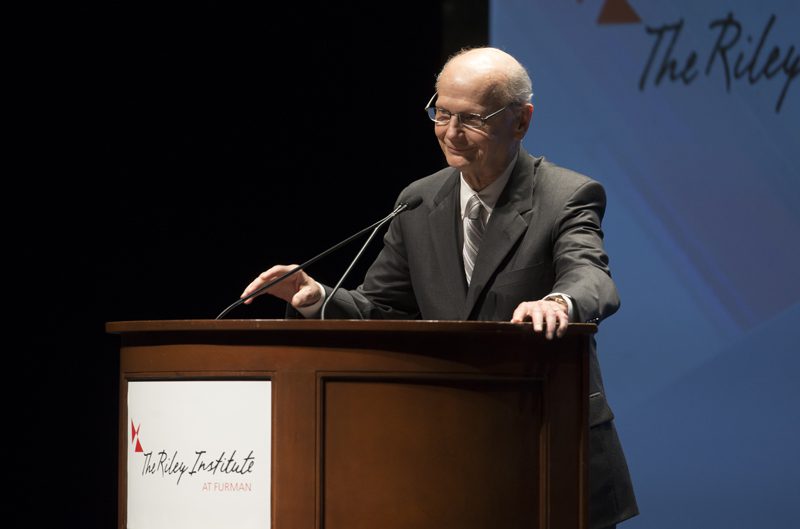 Secretary Riley was greeted by a standing ovation