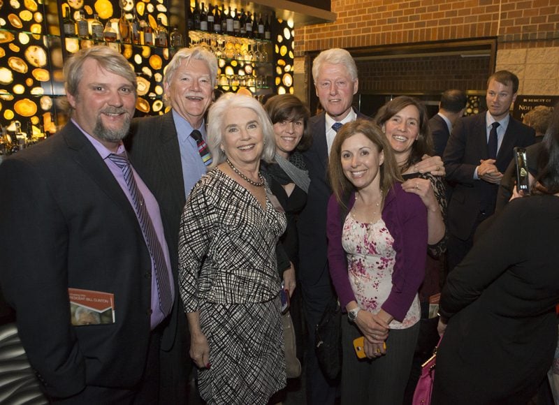 President Clinton with Terry Peterson and family