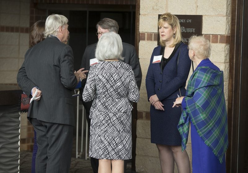 Incoming Furman President Elizabeth Davis with Lynne Kohrt, and Terry and Scott Peterson