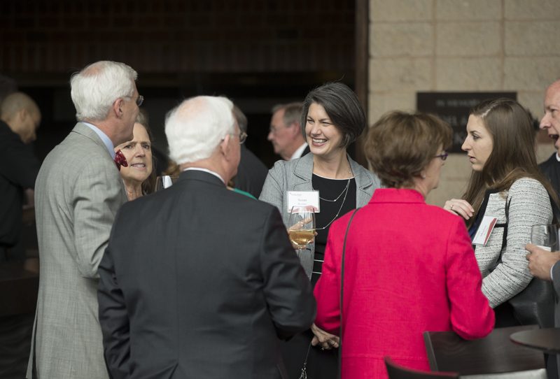 Susan Riordan, center