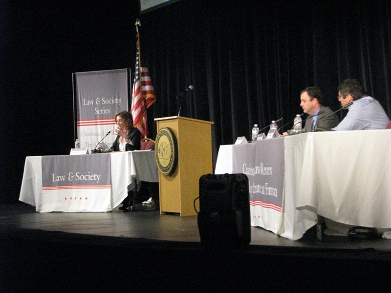 Panel Three: Privacy and Social Media; (l-r) Allyson Haynes Stuart, Jay Stanley and Ryan Garcia