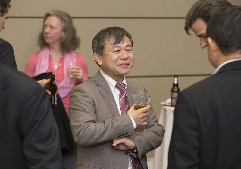 Guests enjoying the reception