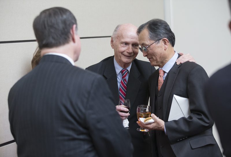 Secretary Riley and Don Gordon with guests