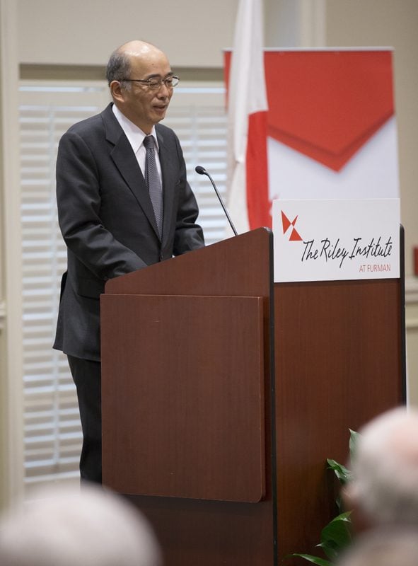 The Ambassador speaking about 