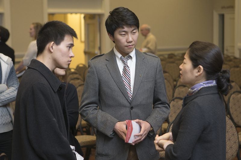 Kay Shimizu and Furman students