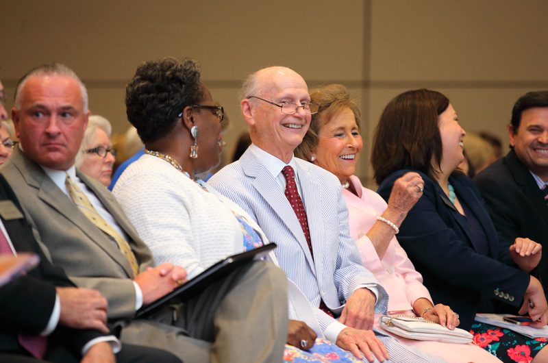 (l-r) Kenneth Bingham, Gilda Cobb-Hunter, Secretary Riley, Betty Farr, Jessica Hennessey and Mark Quinn