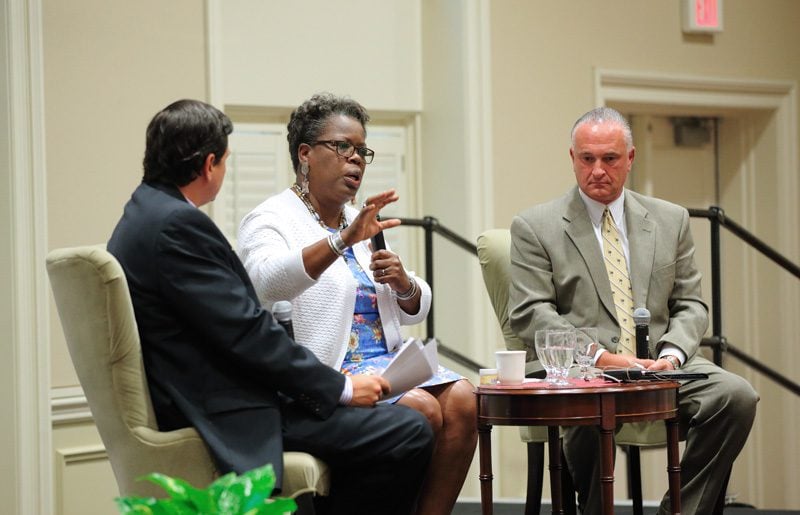 (l-r) Mark Quinn, Gilda Cobb-Hunter and Kenneth Bingham