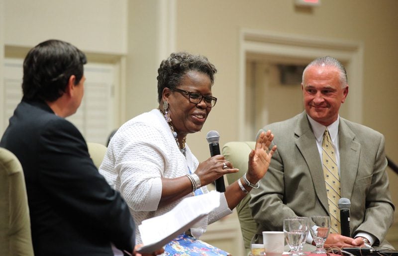 (l-r) Mark Quinn, Gilda Cobb-Hunter and Kenneth Bingham