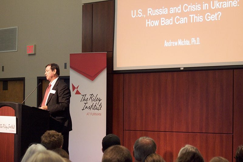 Don Gordon, Riley Institute Executive Director, offering opening remarks