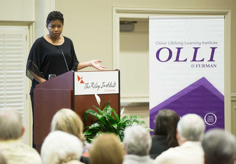 Tammi Hart sharing her personal story about being homeless.