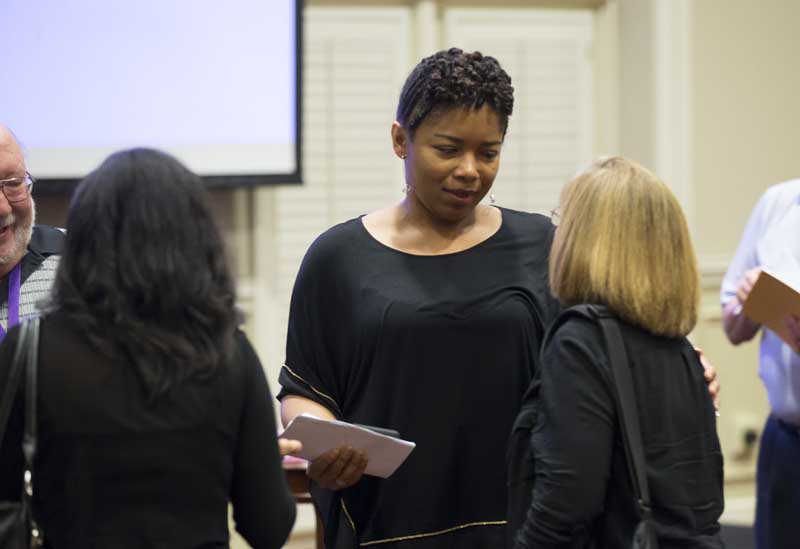 Tammi Hart continuing the conversation with guests