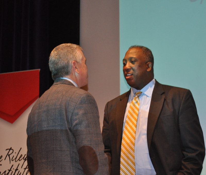Ray Lattimore continuing the conversation with guests