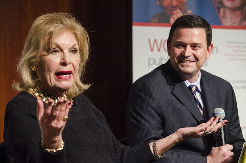 Patricia Harrison and Mark Quinn, Women in Public Media symposium