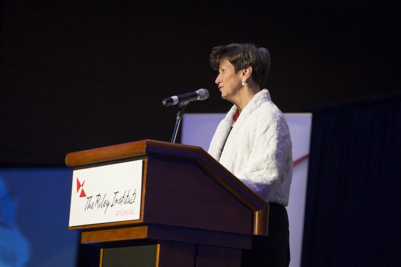 Paula Harper Bethea offering her remarks