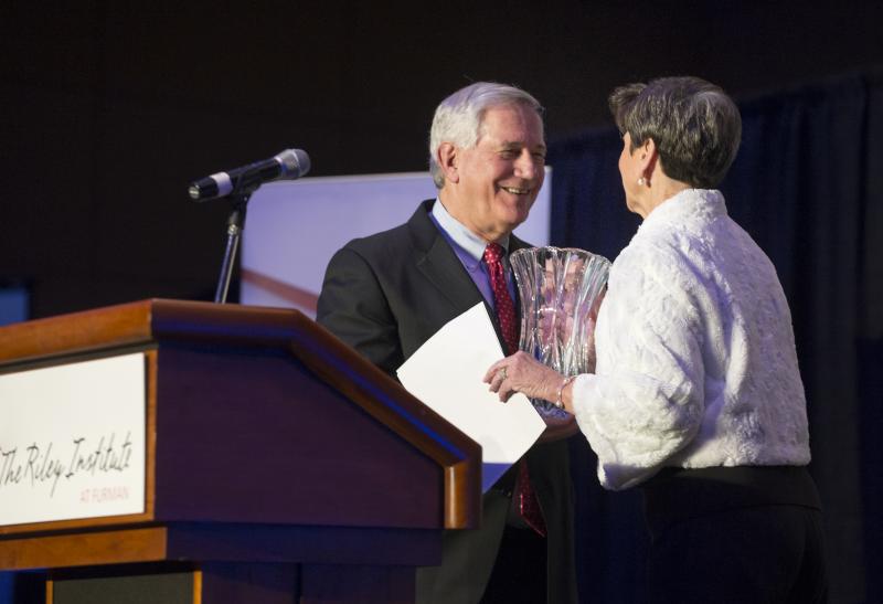 2015 Award winner Bill Barnet with Paula Harper Bethea