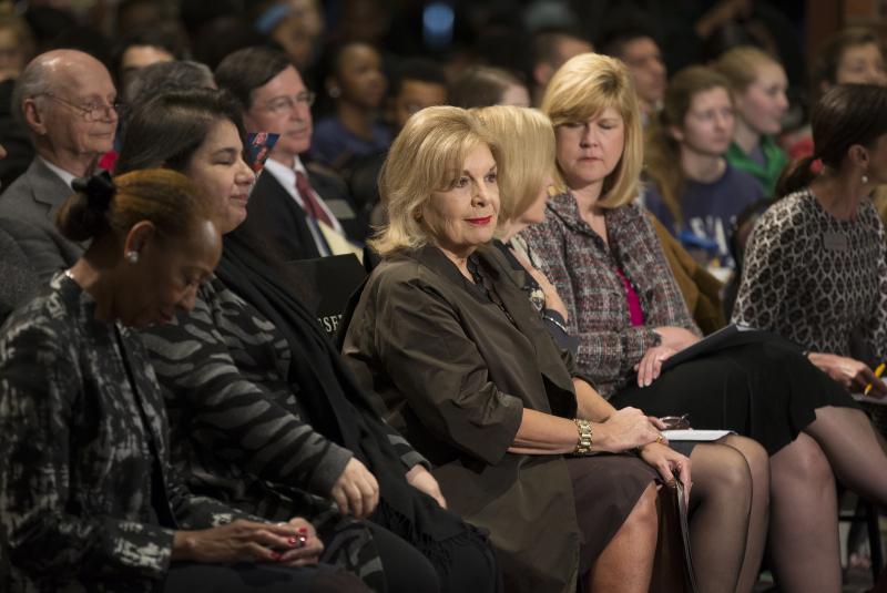 (l-r) Jennifer Lawson, Patricia Harrison, Paula Kerger, & Furman President Elizabeth Davis