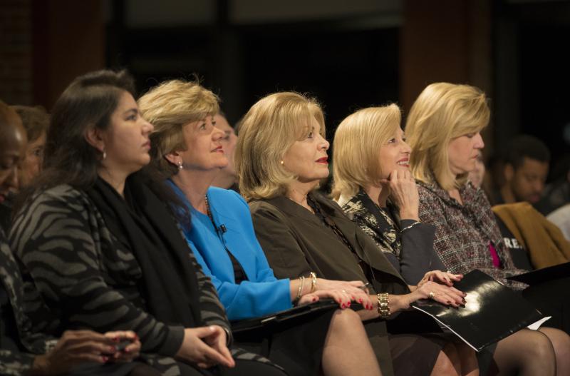 Linda O'Bryon, Patricia Harrison, Paula Kerger, & Furman President Elizabeth Davis