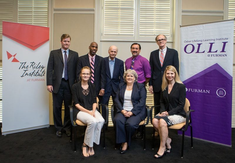 (l-r) Row 1: Amy Barch, Michele Sedney, Laura Bogardus; Row 2: Kirby Mitchell, Jerry Blassingame, Dick Riley, Bruce Forbes and William Nettles