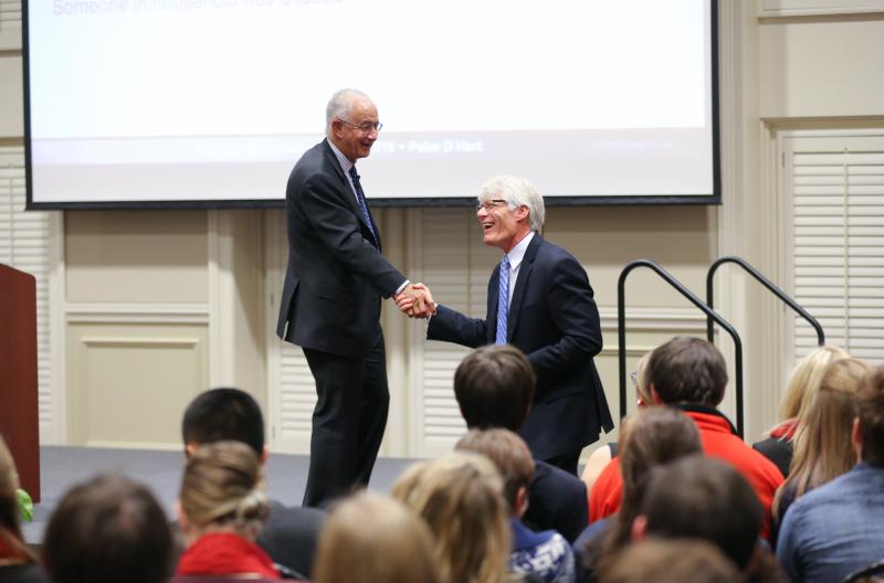 Peter Hart with Dr. Brent Nelsen