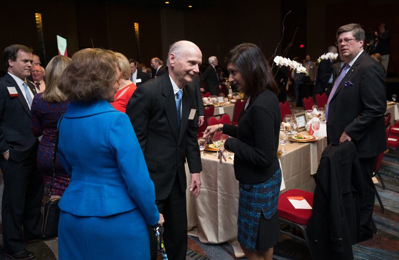 Secretary Riley and Betty Farr with Swati Patel