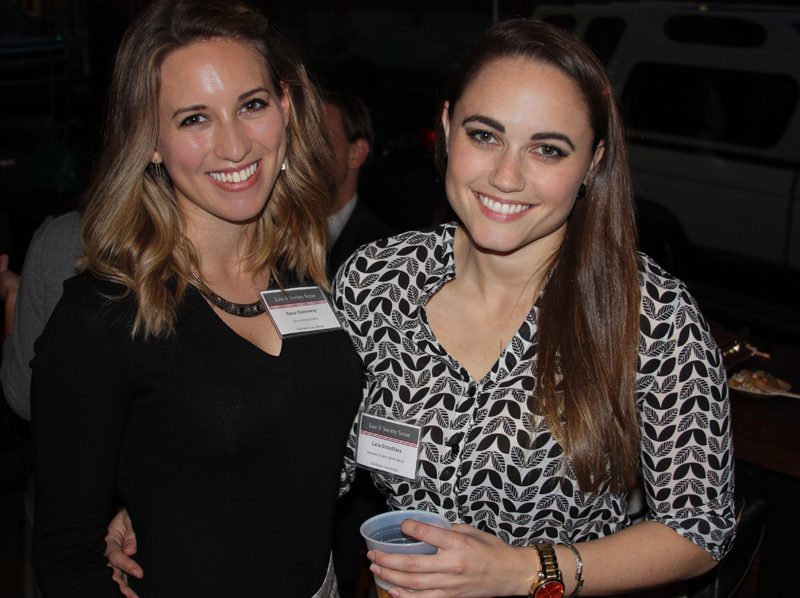 (l-r) Anna Hathaway and Lara Brandfass