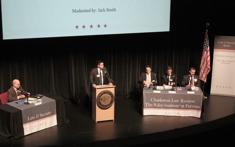 Clinton Magill introducing Panel One: Offshore Energy-Drilling Toward an Uncertain Future