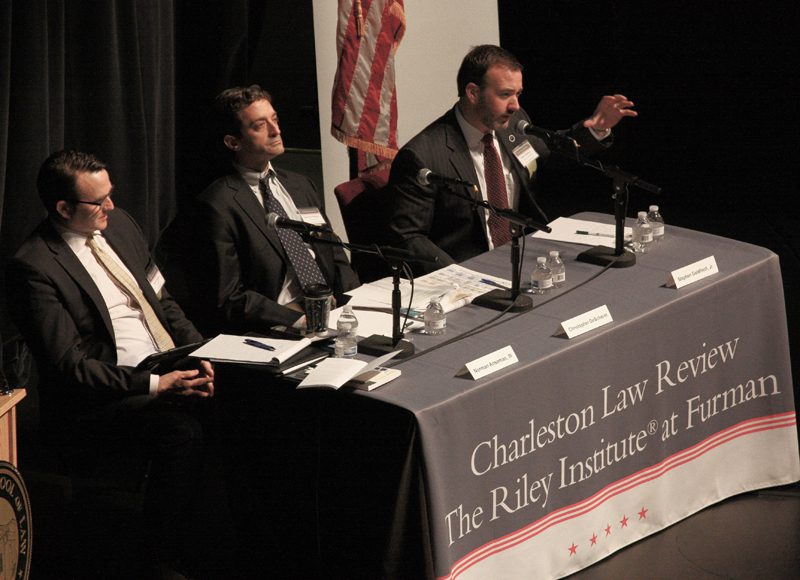 (l-r) Norman Anseman, Christopher DeScherer and Stephen Goldfinch