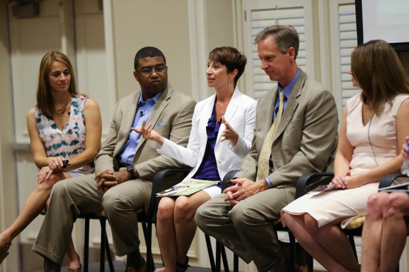 (l-r) Cathy Stevens, Russell Booker, Tobi Kinsell, Chip Wiper and Carla Whitlock
