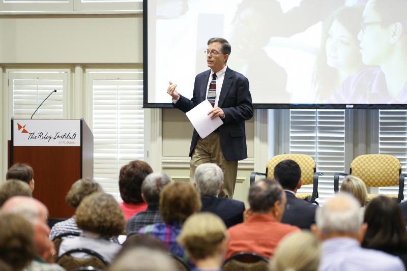 Scott Henderson providing an overview of Session 3: Reframing Higher Education for a Changing Society