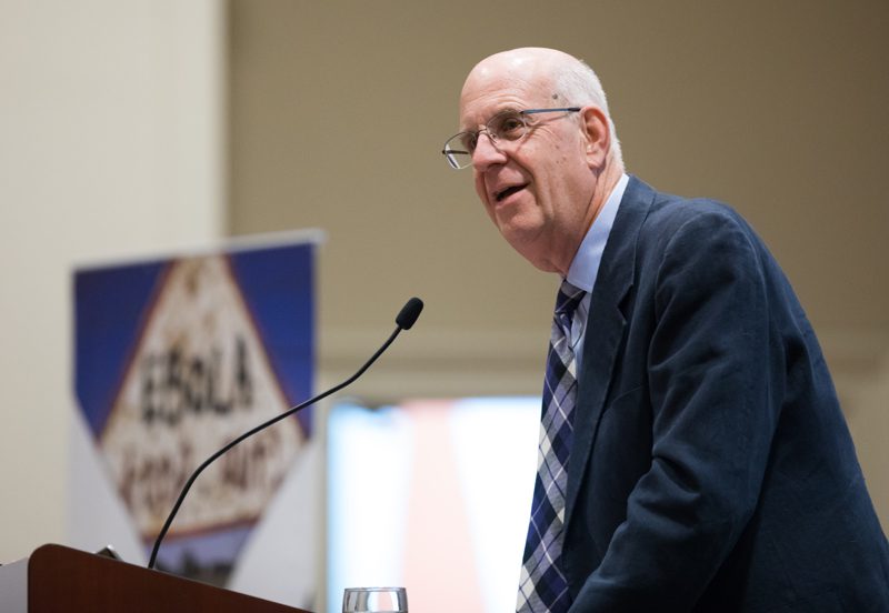 Professor Emeritus of History at Furman introducing the speaker Deborah Malac