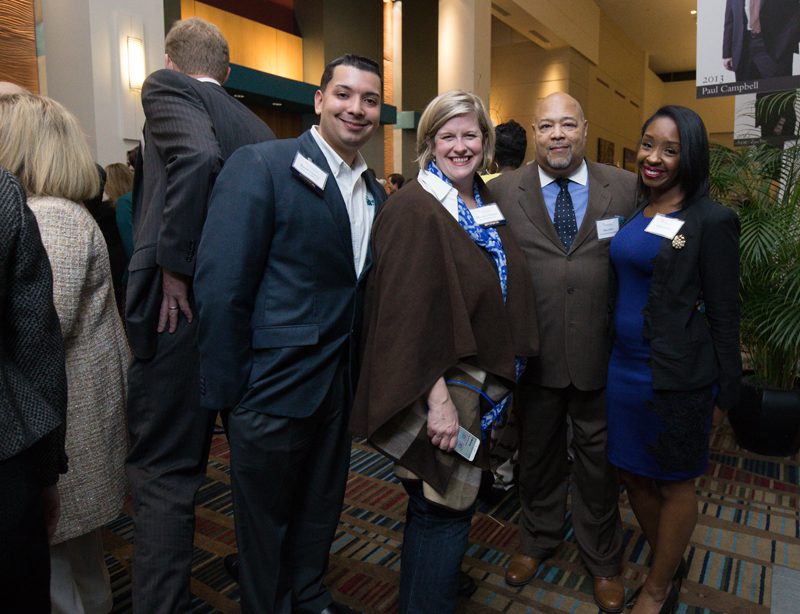 (l-r) David Irizarry (Molina Healthcare), Marylou Stinson (Molina Healthcare), Dana Risi (One Hundred Black Men) and Jasmine Mix